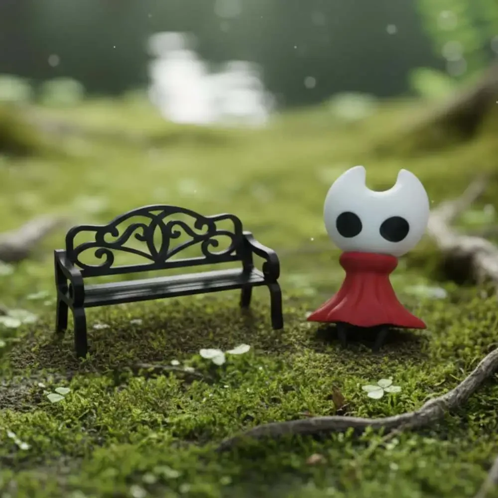 Hollow Knight Chibi Sitting Hornet 3D Printed Figure｜Desk Companion Ornament